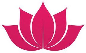 lotus flower sign wellness spa and yoga vector illustration