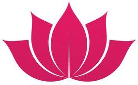 lotus flower sign wellness spa and yoga vector illustration