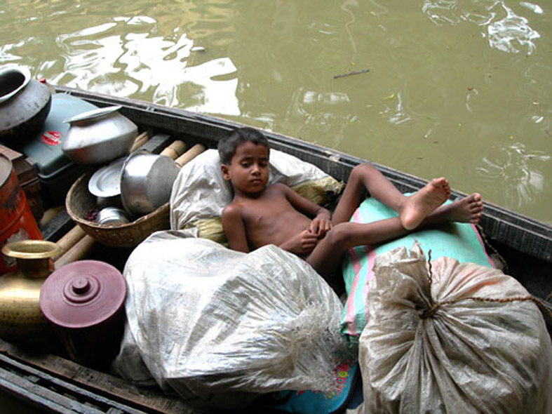 Distributing rice